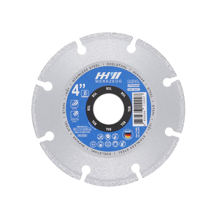 HHW ใบตัดเพชร สำหรับเหล็ก / BSL METAL DIAMOND CUTTING DISC