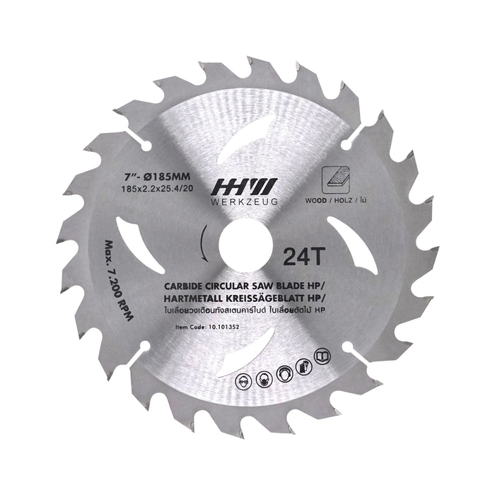 HHW ใบเลื่อยวงเดือนHP 7 นิ้ว TCT SAW BLADE HP SIZE 7"