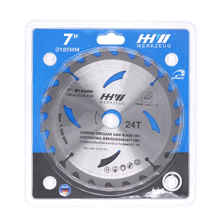 HHW ใบเลื่อยวงเดือนHP 7 นิ้ว TCT SAW BLADE HP SIZE 7"