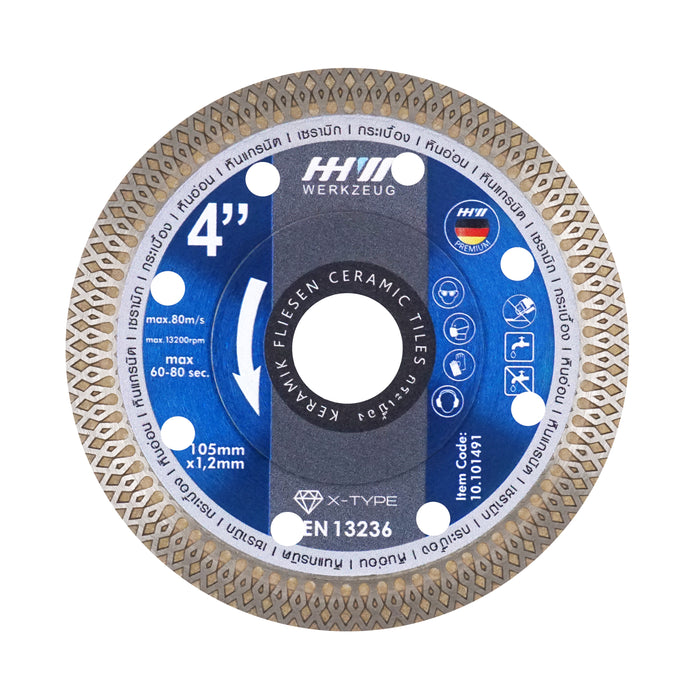 HHW ใบตัดเพชรเอ็กซ์เทอร์โบสปีด Diamond cutting disc X-TURBO SPEED