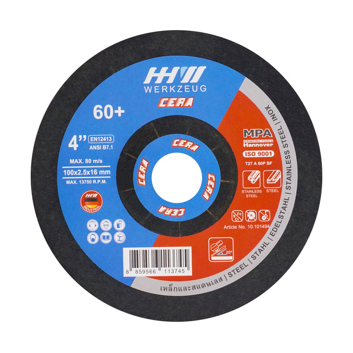 HHW ใบเจียรสแตนเลส / CERA Grinding Disc CERA