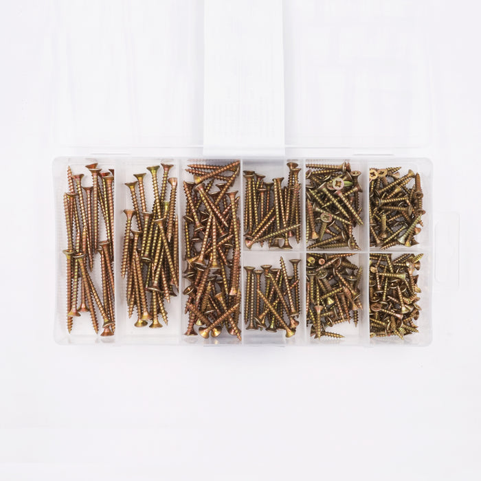 HHW สกรูคละไซส์ 310 ชิ้น Chipboard screw assortment 310