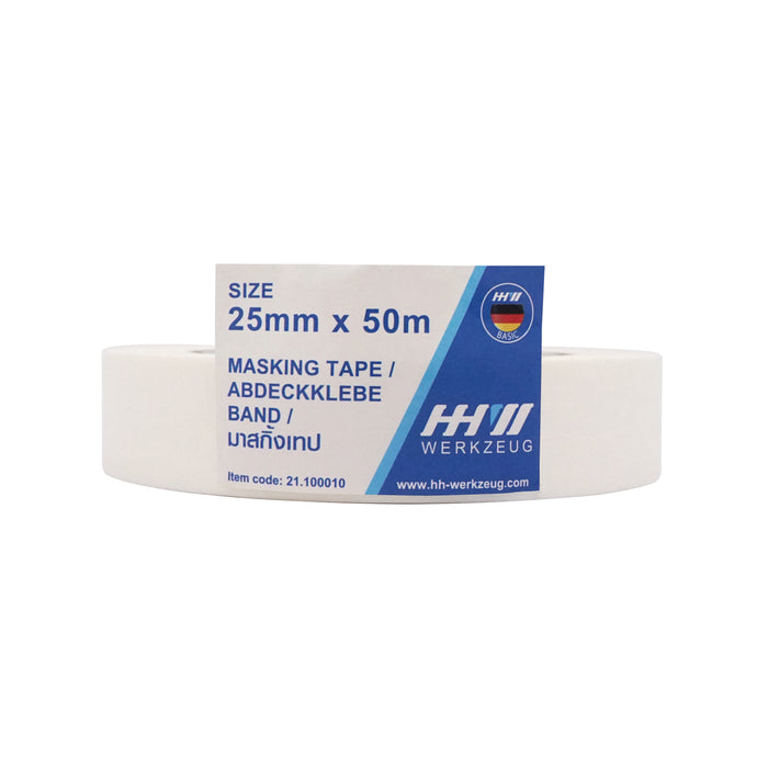 HHW มาสกิ้งเทป ขนาด 25mm x 50m Masking Tape