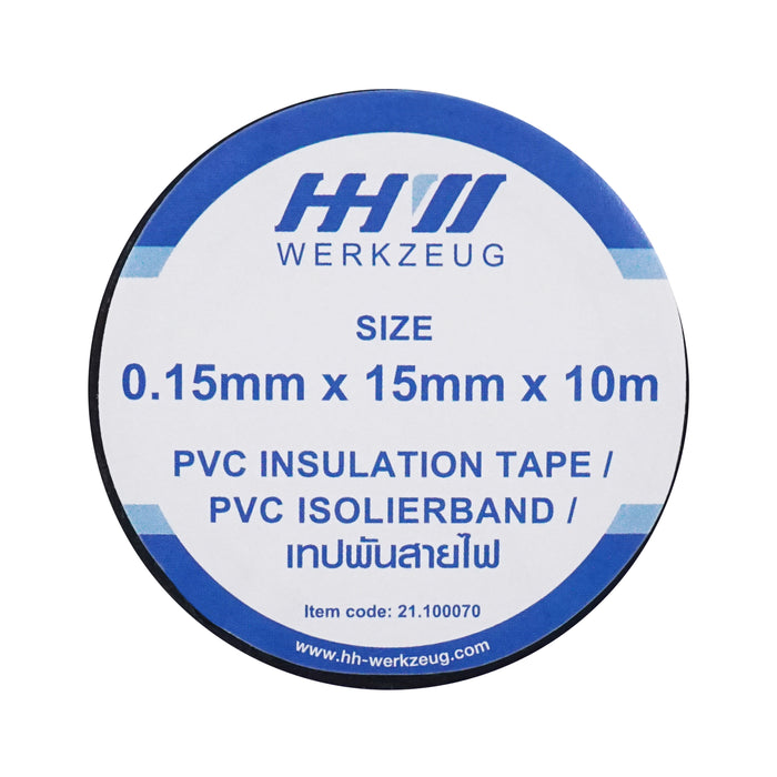 HHW เทปพันสายไฟ ขนาด 15mm x 10m PVC Insulation tape