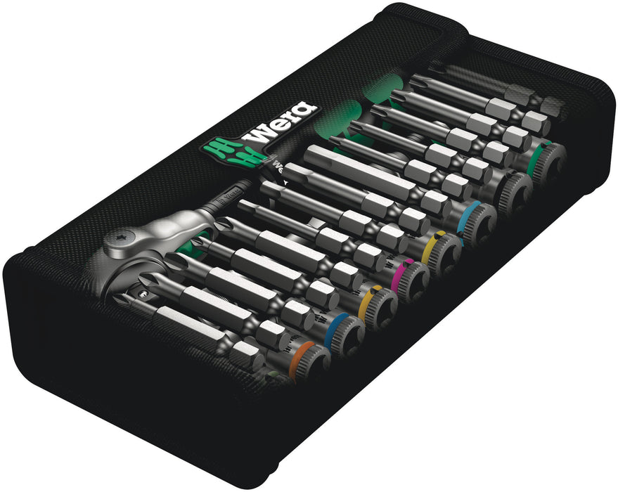 WERA 8100 SA 6 Zyklop Speed Ratchet Set, 1/4" drive, metric