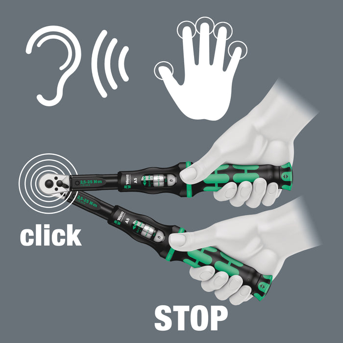 WERA Click-Torque A5 Drive 2,5 - 25 Nm