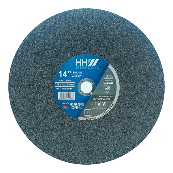 HHW ใบตัดเหล็กและสแตนเลส 4, 14, 16 นิ้ว / CUTTING DISC 4, 14, 16" FOR METAL AND STEEL