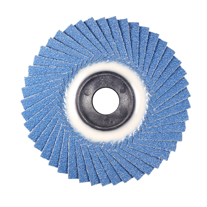 HHW ใบเจียรกระดาษทรายซ้อน หลังอ่อน / FLEXIBLE FLAP DISC 4" ALUMINIUM OXIDE FOR METAL