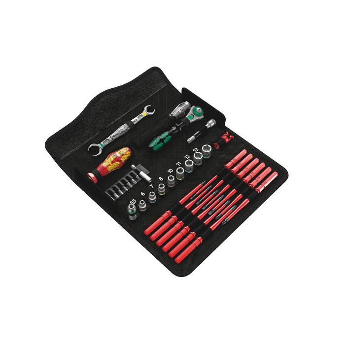 WERA Kraftform Kompakt W 1 Maintenance, Bit set with handle and inter-changeable blades