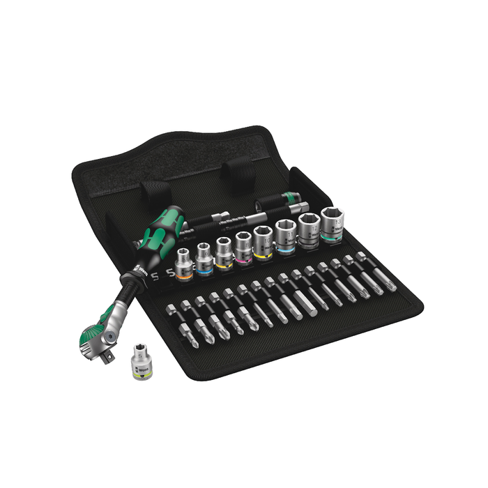 WERA 8100 SA 6 Zyklop Speed Ratchet Set, 1/4" drive, metric