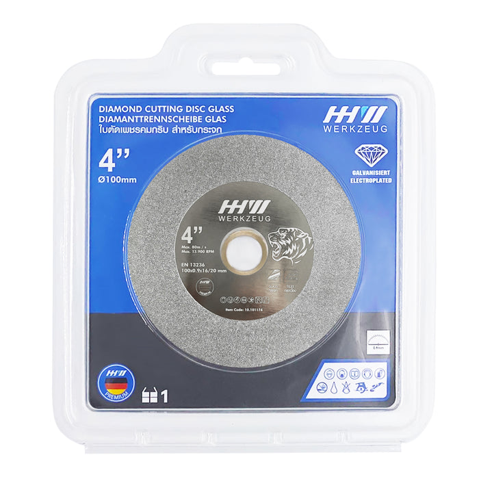 HHW ใบตัดเพชรสำหรับกระจก / DIAMOND CUTTING DISC FOR GLASS