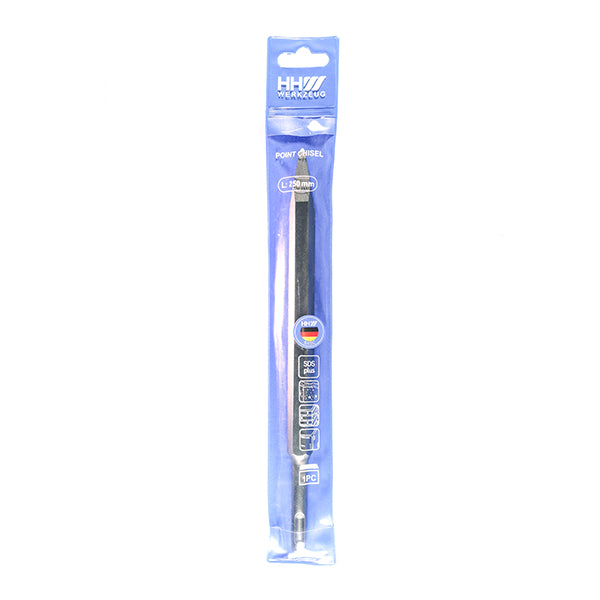 HHW ดอกสกัดปลายแหลม ขนาด 0 มม. ยาวรวม 250 มม. / SDS-Plus Chisel point size 0 mm. Complete Length 250 mm