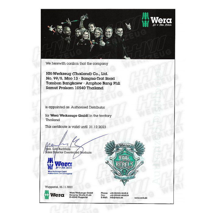 Wera ไขควง 826 T Kraftform Turbo bit-holding  พร้อม Rapidaptor หัวจับแบบปลดเร็ว